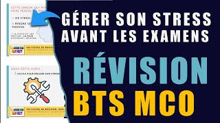 Révisions du BTS MCO 11  Comment gérer son stress et sa préparation aux EXAMENS du BTS MCO [upl. by Yenobe]