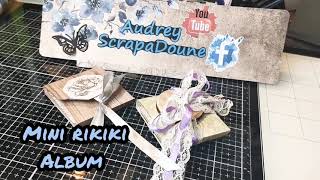 Tuto mini rikiki album scrapbooking by ScrapaDoune [upl. by Novel607]