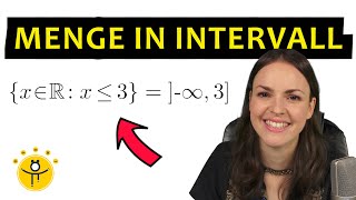 INTERVALL Mathe – Menge als Intervall schreiben Intervalle Klammern [upl. by Namrac]