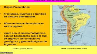 GEOMORFOLOGIA DEL TERRITORIO ARG PARTE I [upl. by Alrrats]