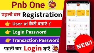 Pnb one app me user id kaise banaye  PNB one Registration  pnb one password kaise banaye [upl. by Terry]