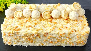 Raffaello Torte so saftig und so lecker Kuchen der auf der Zunge zergeht [upl. by Anyal]