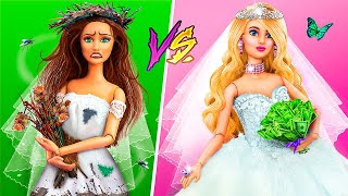 Rich Doll vs Broke Doll  10 Barbie Wedding Ideas [upl. by Eenal]