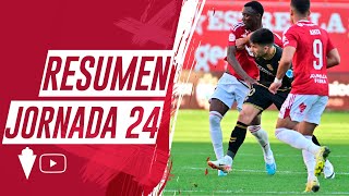 RESUMEN  Real Murcia CF 01 CF Intercity Jornada 24 [upl. by Yeclek]