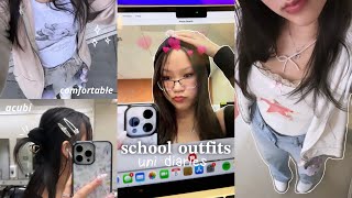 uni vlog what I WEAR for a week for university pinterestschool outfits ideas inspo [upl. by Enileoj]