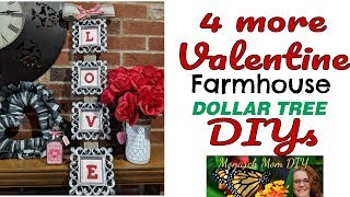 DOLLAR TREE FARMHOUSE VALENTINE DECOR DIY dollartree decor diy Valentine farmhouse [upl. by Xever]