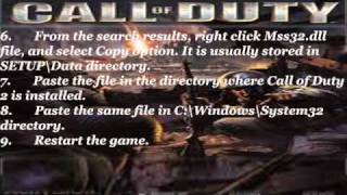 How to fix Mss32dll Call of Duty [upl. by Idou977]