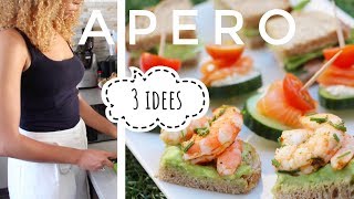 APERO  3 idées de recettes faciles rapides et saines pour lapéro [upl. by Aryhs19]