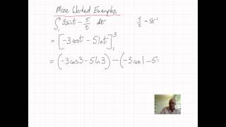 C313 Known Integrals Worked Examples 2 [upl. by Willdon146]