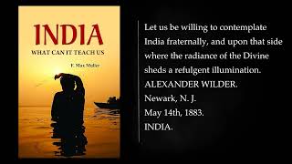 INDIA WHAT CAN IT TEACH US by F MAX MÜLLER KM Audiobook full length [upl. by Esmerelda]