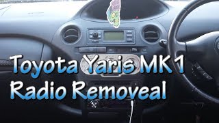 Toyota Yaris MK1 Phase 2 Radio Install 20032005 [upl. by Nrevel]