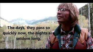 Poems Prayers and Promises JOHN DENVER with lyrics [upl. by Dyraj]