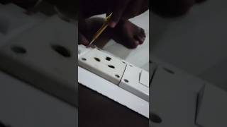 How to make 16A combined board switch socket with induction connection at home 3in1switch board [upl. by Carlie966]