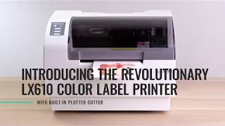 Primera LX610 Color Label Printer with BuiltIn Plotter Cutter  Print amp Cut Your Own Product Labels [upl. by Nortna862]