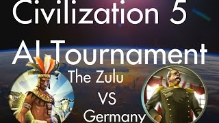 The Zulus vs Germany CIV5 AI Tournament 37 [upl. by Hirst]