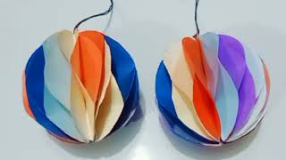 DIY  Easy colorful honeycomb ball How to make colorful ball with paper Art and craft [upl. by Lottie348]