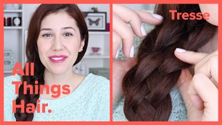 Comment faire une tresse à 5 branches avec CamGrandeBrune  All Things Hair QC [upl. by Wendi]