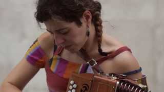 Patrícia Pereira playing Concertina in Lisbon  diatonic accordion  melodeon [upl. by Deanne]