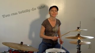 Beginner Drum Lesson  68 beat  Praise and Worship [upl. by Ardnot149]