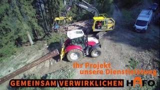 HAFO Haselsteiner ForsttechnikProzessor Arbeiten Bagger SAPI Hilfswinden geiles Video [upl. by Mcbride]