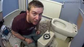 HOW TO REMOVE AND INSTALL A TOILET  PLUMBING TIPS [upl. by Kandace]