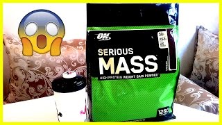 Optimum Nutrition Serious Mass  Unboxing amp Review The New Version [upl. by Selma196]