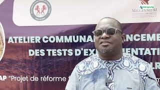 Togo Réforme foncière Atelier communal LRAP à Gbadi Nkougna [upl. by Rew]