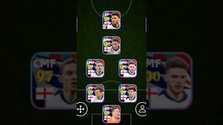 England squad  4213 Formation  efootball 2024 mobile shorts efootball pes viral [upl. by Chill]