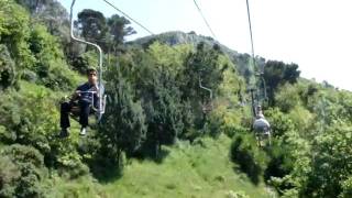 Trafalgar Tours Island of Capri Chairlift mov02803mpg [upl. by Tindall]