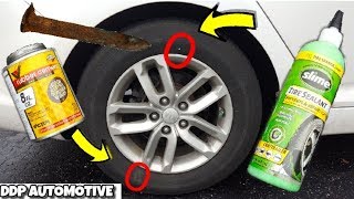 How To EASILY Repair Damage To The Sidewall of A Car Tire [upl. by Htebazileharas]