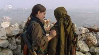 Syria Kurdish women soldiers against jihadists  Global 3000 [upl. by Janis]