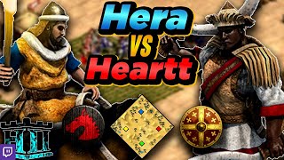 Huns vs Ethiopians  1v1 Arabia  vs Heartt  AoE2 [upl. by Jorgan]