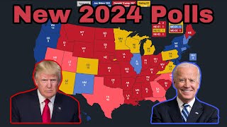 2024 Election Based On The Polls  Trump Vs Biden March 2024 [upl. by Blair792]