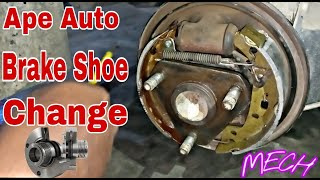 Ape Diesel Auto Brake Shoe Change [upl. by Graubert]