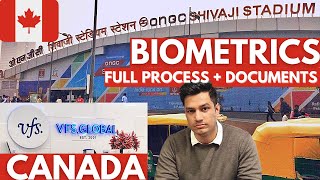 MY EXPERIENCE 🇨🇦 CANADA VFS BIOMETRICS DELHI Full process  All required documents  हिंदी में [upl. by Trutko]