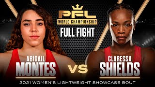 Claressa Shields vs Abigail Montes  2021 PFL Championship HD FULL FIGHT [upl. by Aneeuq]