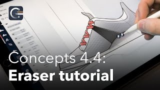 How to Draw a Shoe Using Concepts App on iPad [upl. by Suhploda]