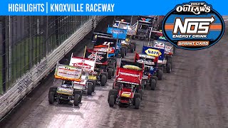 World of Outlaws NOS Energy Drink Sprint Cars Knoxville Raceway August 12 2021  HIGHLIGHTS [upl. by Menides]