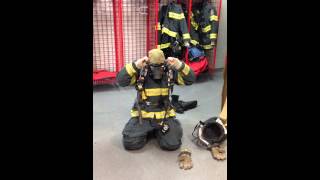 SCBA Donning Video  Over the Head Method [upl. by Edya767]