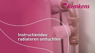 Instructievideo radiatoren ontluchten  Kemkens [upl. by Delos]