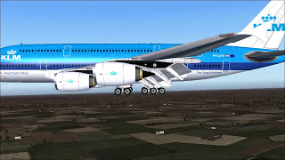 FS2004  Landing an A380 in Genk [upl. by Stark]