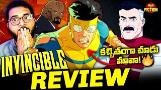 INVINCIBLE Season 2 Review  Super🤩 Invincible Review Telugu  Amazon Prime Video  Man of Fiction [upl. by Enohs]