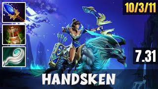 Handsken play Mirana PRO  731  Dota 2 Pro Gameplay [upl. by Acenom666]