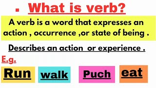 PARTS OF SPEECH 📚  English Grammar  Learn with examples kids learning videoswhat are verbs [upl. by Annaoj]