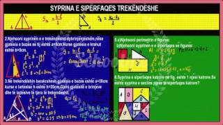 Matematika Klasa 7 Ushtrime Syprina e siperfaqes trekëndëshe [upl. by Melva]