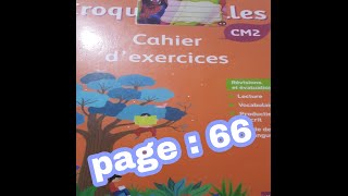 croque feuillescahier dexercices page 66 [upl. by Phip]