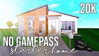 ROBLOX│Welcome to Bloxburg No Gamepass Starter Home 23k [upl. by Lledner]