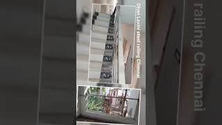 Dhan Laxmi steel railing moulivakkam porurrailingstainlessteelinteriordesign bhfyp stairs funny [upl. by Llerihs]