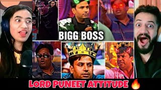 Puneet Superstar Full attitude videos Reaction 🔥😈 Lord Puneet Bigg Boss Attittude Videos [upl. by Gnivre]