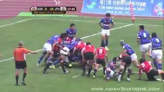 2014 Asian 5 Nations Korea v Japan Highlights [upl. by Howenstein263]